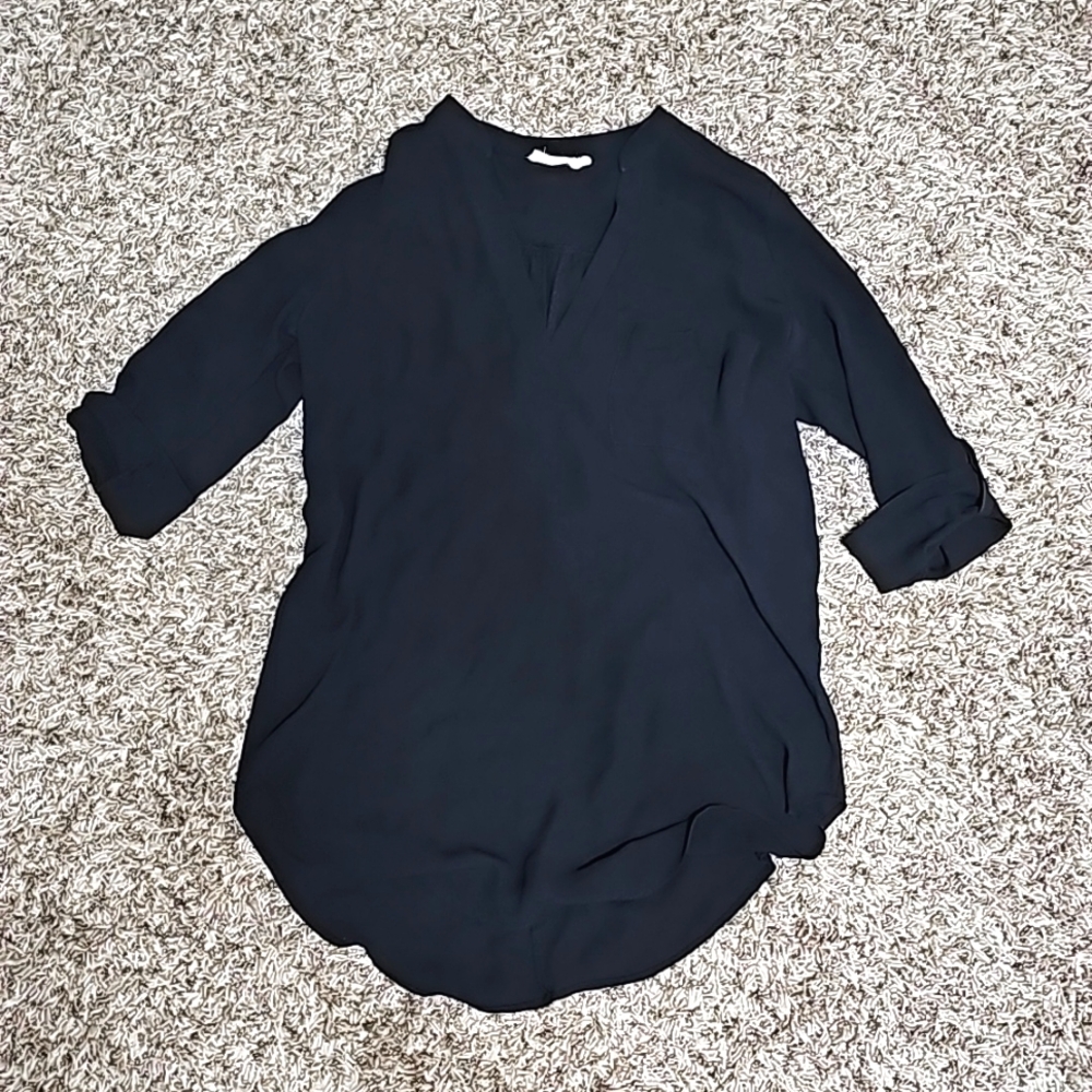 Lush black tunic